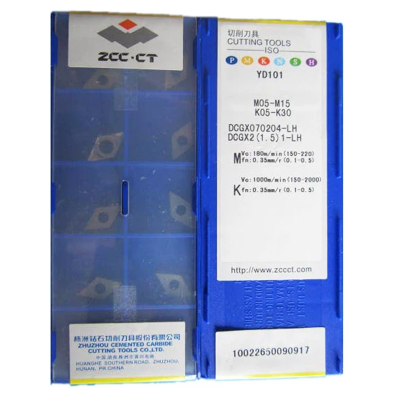 ZCCCT carbide cutting tools DCGX 070204-LH (10pcs/Lot) YD101 ZCC.CT cemented carbide Tool turning insert for aluminium alloy
ZCCCT carbide cutting tools DCGX 070204-LH (10pcs/Lot) YD101 ZCC.CT cemented carbide Tool turning insert for aluminium alloy