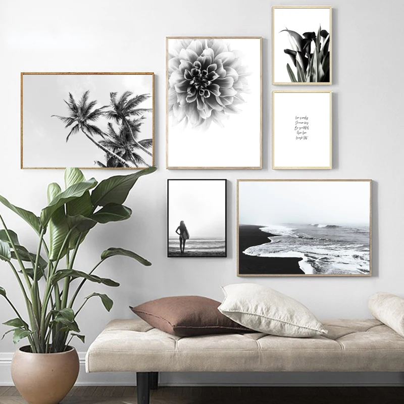 Nordic Palm Tree Dahlia Canvas Art Poster Scandinavian Ocean Landscape Black White Print Painting Picture Modern Home Decor
Nordic Palm Tree Dahlia Canvas Art Poster Scandinavian Ocean Landscape Black White Print Painting Picture Modern Home Decor