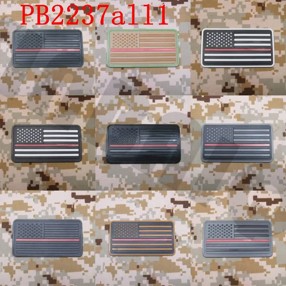 3D PVC patch The thin Red line America flag Firefighter Fire Rescue Military Morale
3D PVC patch The thin Red line America flag Firefighter Fire Rescue Military Morale