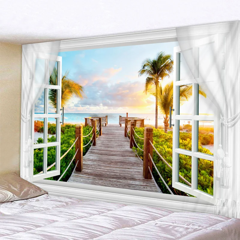 Scenery Outside The Window Print Wall Tapestry Cheap Hippie Wall Hanging Art Carpet Bohemian Decorative Living Room Big Blanket
Scenery Outside The Window Print Wall Tapestry Cheap Hippie Wall Hanging Art Carpet Bohemian Decorative Living Room Big Blanket
