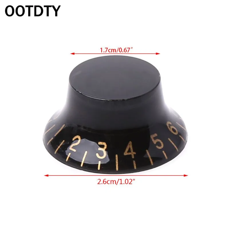 OOTDTY 1 шт. ручка кнопка колокольчик форма гитарный Тон регулятор громкости для LP