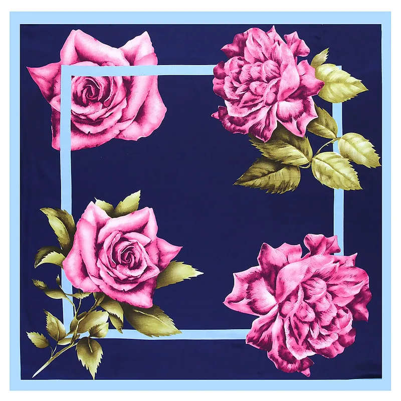 POBING New Women Scarf Luxury Floral Print Hijab Silk Satin Shawl Scarfs Foulard Square Head Scarves Wraps 90*90CM Wholesale
POBING New Women Scarf Luxury Floral Print Hijab Silk Satin Shawl Scarfs Foulard Square Head Scarves Wraps 90*90CM Wholesale