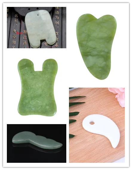 Natural Jade Guasha Stone Board Facial Eye Guasha Plate Jade Face Massager Scraper Tool For Face Neck Back Body Pressure Therapy
Natural Jade Guasha Stone Board Facial Eye Guasha Plate Jade Face Massager Scraper Tool For Face Neck Back Body Pressure Therapy