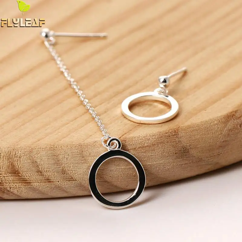 Flyleaf 100% 925 Sterling Silver Geometry Circular Long Tassel Earrings For Women Simple Style Lady Fashion Jewelry
Flyleaf 100% 925 Sterling Silver Geometry Circular Long Tassel Earrings For Women Simple Style Lady Fashion Jewelry