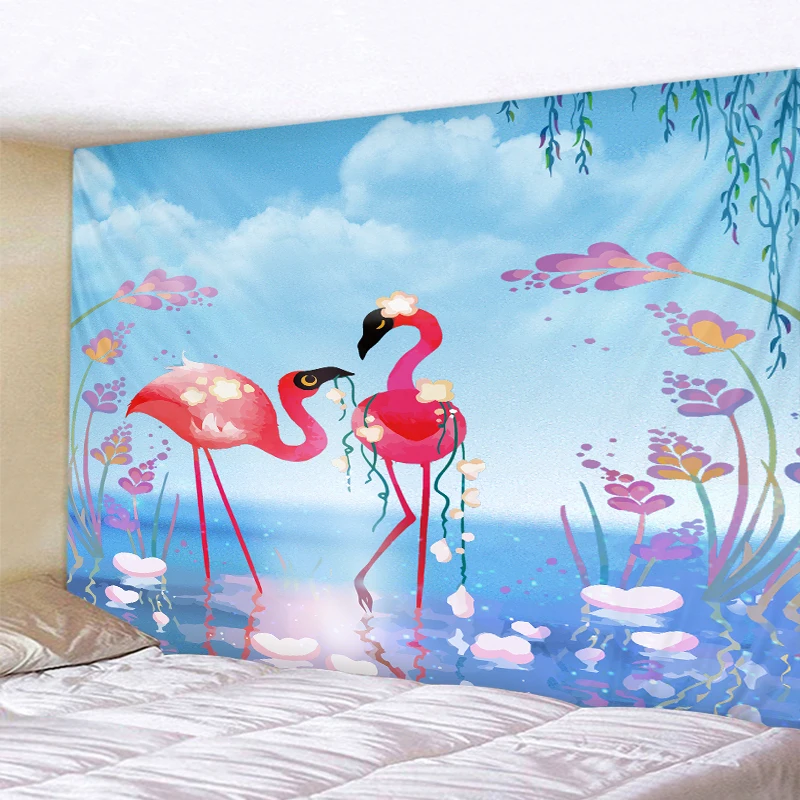 Nordic Flamingo Tapestry Bird Wall hanging Tapestries Floral Home Decor Beach Towel Yoga Mat Picnic Blanket Table Cloth
Nordic Flamingo Tapestry Bird Wall hanging Tapestries Floral Home Decor Beach Towel Yoga Mat Picnic Blanket Table Cloth