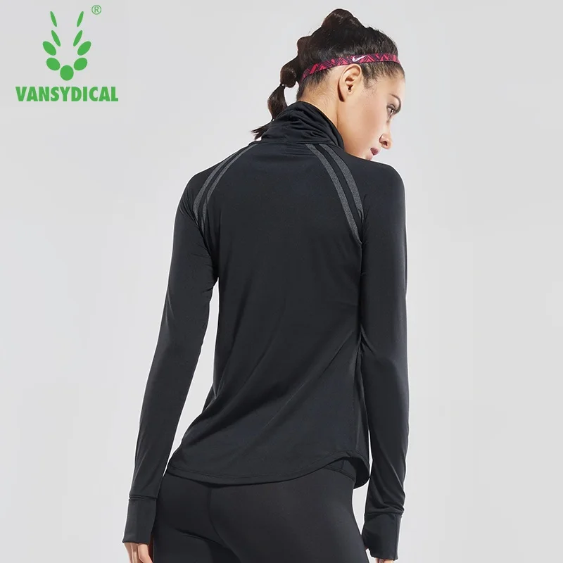 Vansydical Womens High Collar Yoga Shirts Solid Fitness Gym Tees Long Sleeve Running Tops Breathable Training Excise Sportswears
Vansydical Womens High Collar Yoga Shirts Solid Fitness Gym Tees Long Sleeve Running Tops Breathable Training Excise Sportswears