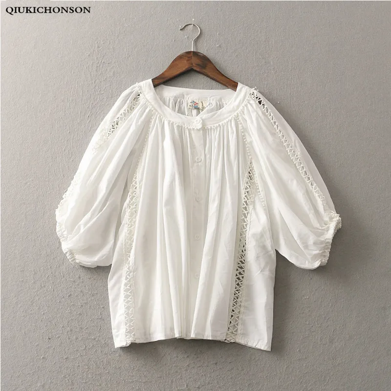 Baby Doll Cute White Shirts Plus Size Women Clothing 2018 Spring Summer Tops Ladies Hollow Out Half Lantern Sleeve Shirts
Baby Doll Cute White Shirts Plus Size Women Clothing 2018 Spring Summer Tops Ladies Hollow Out Half Lantern Sleeve Shirts