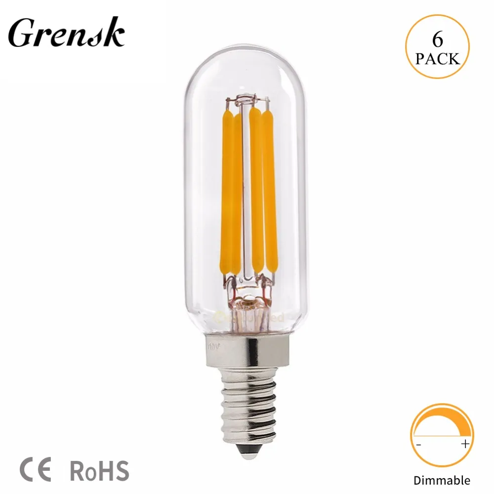 Grensk T8 2W 4W Dimmable Led Lights Bulb T25 Tubular Radio LED Filament Bulb E12 110V E14 220V Warm White 2700K Lamp Ampoule led
Grensk T8 2W 4W Dimmable Led Lights Bulb T25 Tubular Radio LED Filament Bulb E12 110V E14 220V Warm White 2700K Lamp Ampoule led