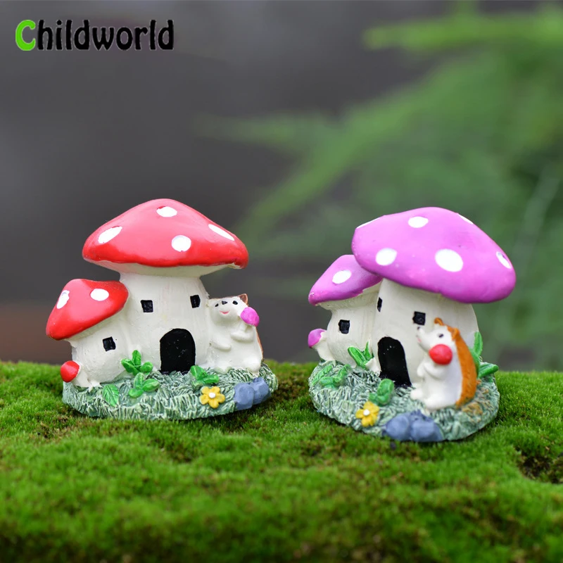 Miniature Fairy Figurines Resin Cartoon Hedgehog Mushroom House Decor Home Decoration Accessories Mini Garden Animals Crafts
Miniature Fairy Figurines Resin Cartoon Hedgehog Mushroom House Decor Home Decoration Accessories Mini Garden Animals Crafts