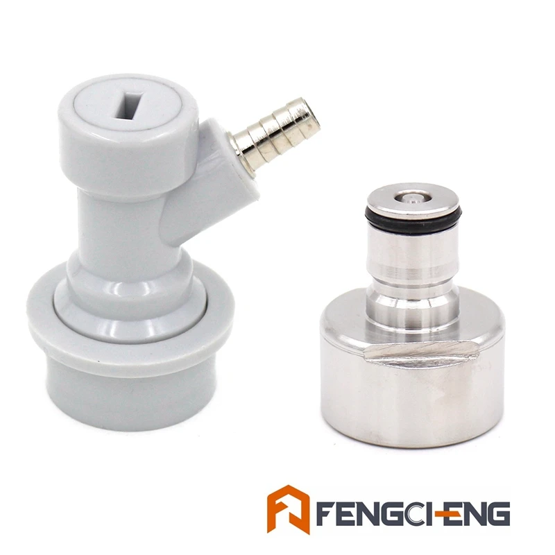 Beer Brewing Carbonation Cap & Ball Lock Disconnect Ball Lock Type fit soft drink PET bottles Homebrew Kegging
Beer Brewing Carbonation Cap & Ball Lock Disconnect Ball Lock Type fit soft drink PET bottles Homebrew Kegging