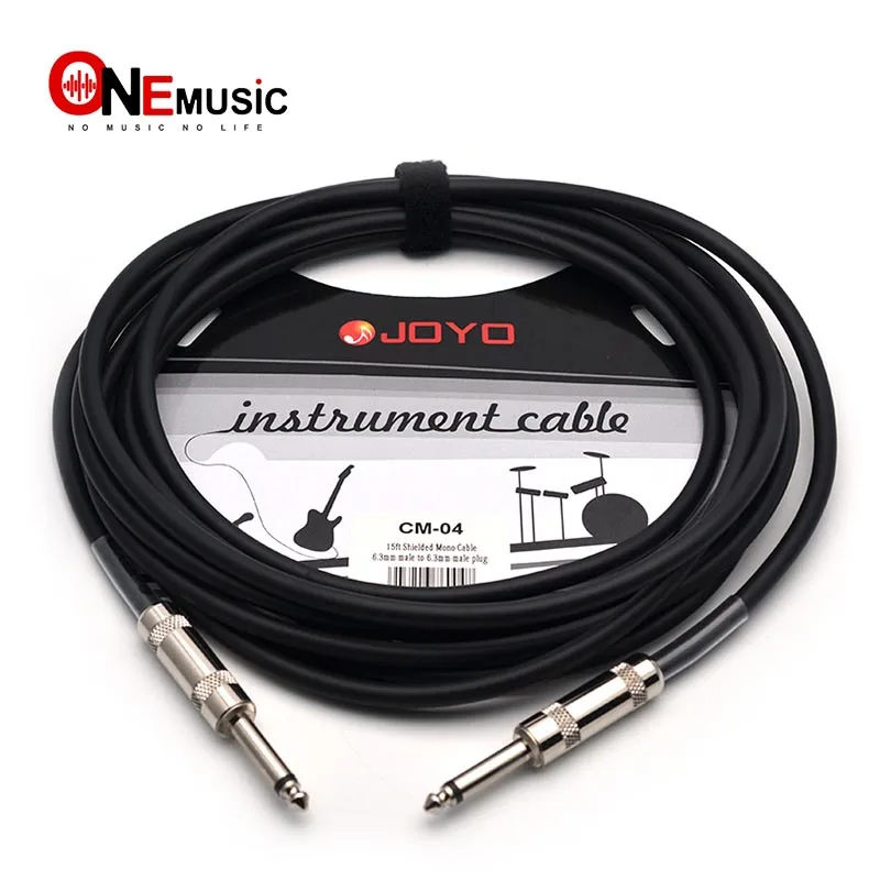 JOYO инструментальный кабель CM-04 экранированный моно 6 3 мм штекер 15ft черный | Спорт