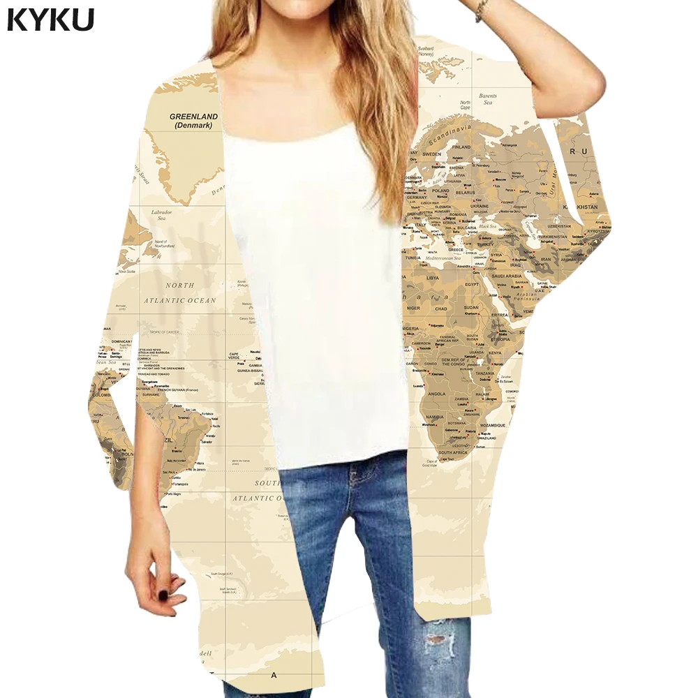 KYKU World Map Loose Kimono Women Geometric Open Stitch Blouse Harajuku Kimono Cardigan Gothic 3d Blouse Print Cardigans
KYKU World Map Loose Kimono Women Geometric Open Stitch Blouse Harajuku Kimono Cardigan Gothic 3d Blouse Print Cardigans