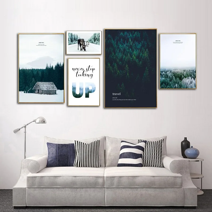 Modern Minimalist Nordic Forest Portfolio Nature Landscape Painting Modular Wall Art Posters and Prints Bedroom Home Decoration
Modern Minimalist Nordic Forest Portfolio Nature Landscape Painting Modular Wall Art Posters and Prints Bedroom Home Decoration