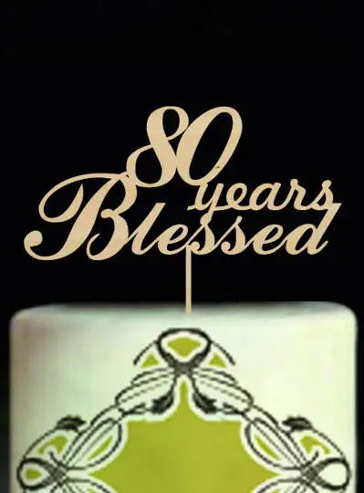 80 Years Blessed Cake Topper,80th Happy Birthday Cake Topper,Customized Anniversary Cake Topper For Grandparent's Birthday Party
80 Years Blessed Cake Topper,80th Happy Birthday Cake Topper,Customized Anniversary Cake Topper For Grandparent's Birthday Party