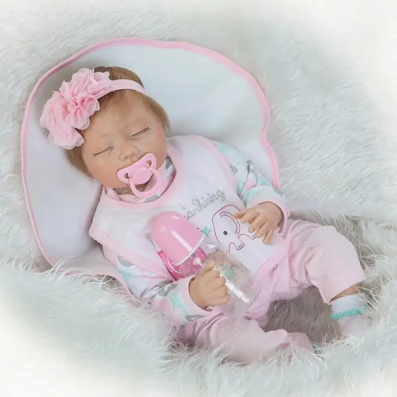 22'' 55cm Handmade Lifelike Baby Girl Doll Silicone Vinyl Reborn Newborn Dolls+Clothes
22'' 55cm Handmade Lifelike Baby Girl Doll Silicone Vinyl Reborn Newborn Dolls+Clothes