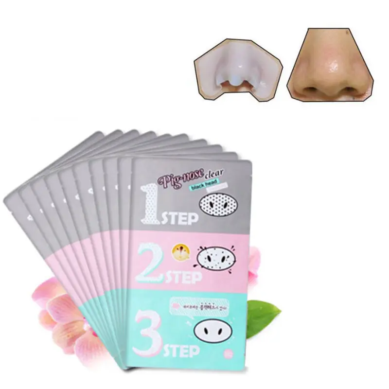 100pcs/Lot Pig Nose Mask Remove Blackhead Acne Skin Clear Black Head 3 Step Kit Beauty Clean Face Care Beauty Tool
100pcs/Lot Pig Nose Mask Remove Blackhead Acne Skin Clear Black Head 3 Step Kit Beauty Clean Face Care Beauty Tool