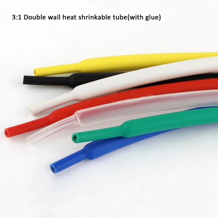 1Meter 9.5/12.7/15.4/19.1/25.4/30/39mm Dual Wall Heat Shrink Tube 3:1 Ratio Adhesive Lined with Glue Tubing Wrap Wire Cable
1Meter 9.5/12.7/15.4/19.1/25.4/30/39mm Dual Wall Heat Shrink Tube 3:1 Ratio Adhesive Lined with Glue Tubing Wrap Wire Cable