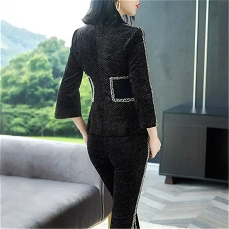 2019 New Spring Summer Women Diamond Patchwork Fashion Tops + High Waist Split Fashion Flare Pant Suit Female Solid OL Set Z431
2019 New Spring Summer Women Diamond Patchwork Fashion Tops + High Waist Split Fashion Flare Pant Suit Female Solid OL Set Z431