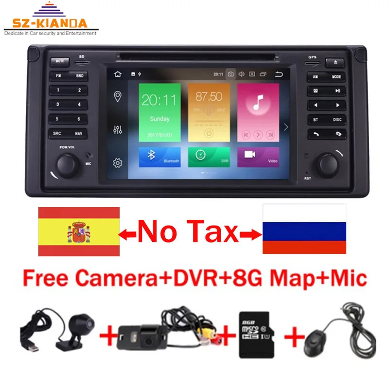 

7"HD 8 Core Android 10.0 GPS Navigation 7" Car DVD Player for BMW E39 5 Series 97-07 Range Rover 02-05 with Bluetooth RDS Canbus