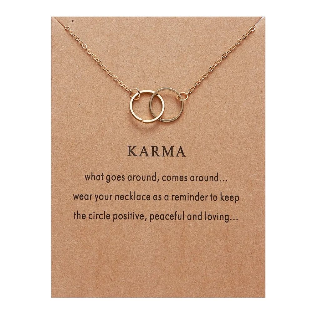 Rinhoo New Gold Color Karma Double Circle Alloy Choker Pendant Short Necklace Women Lady Jewelry Gift
Rinhoo New Gold Color Karma Double Circle Alloy Choker Pendant Short Necklace Women Lady Jewelry Gift