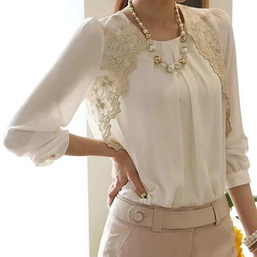 Women's Fashion Korean Style Summer Chiffon Lace Casual Blouse Shirt Summer Discount Summer Discount
Women's Fashion Korean Style Summer Chiffon Lace Casual Blouse Shirt Summer Discount Summer Discount