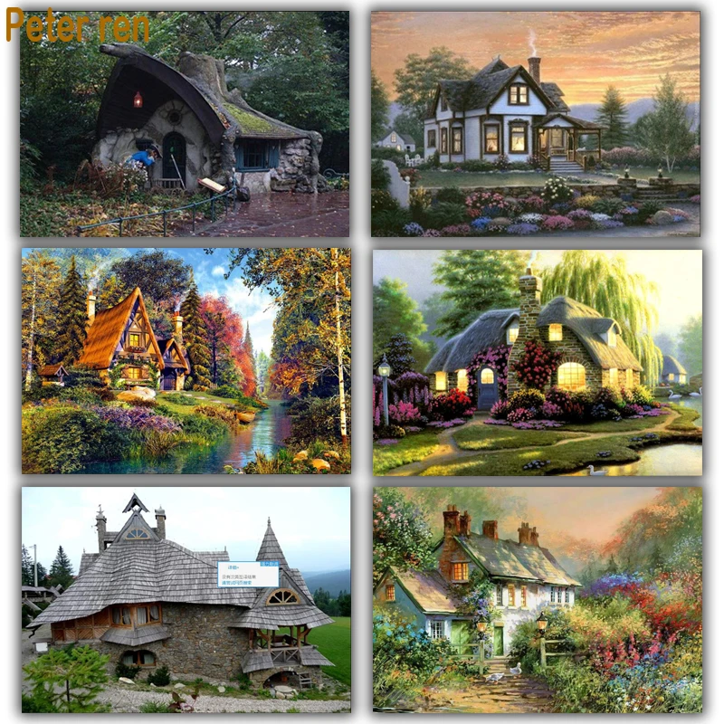 Diy diamond mosaic Landscape series full diamond embroidery house 5d square diamond painting icon beads Fairy tale cottage
Diy diamond mosaic Landscape series full diamond embroidery house 5d square diamond painting icon beads Fairy tale cottage