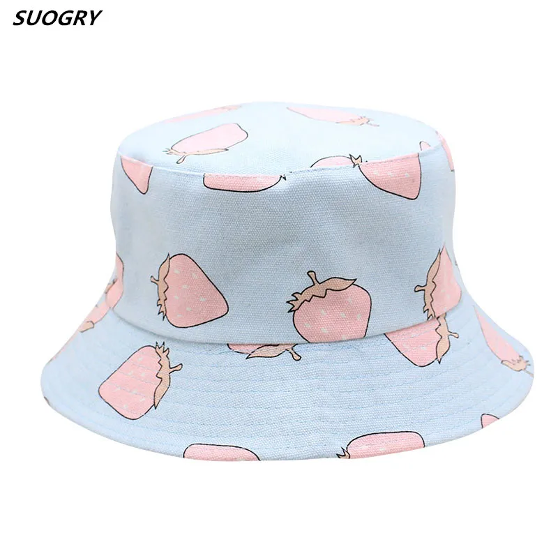 SUOGRY Bucket cap Man Women Unisex cotton Strawberry Hat Caps Hip Hop outdoor sports Summer ladies Beach Bucket Hats
SUOGRY Bucket cap Man Women Unisex cotton Strawberry Hat Caps Hip Hop outdoor sports Summer ladies Beach Bucket Hats