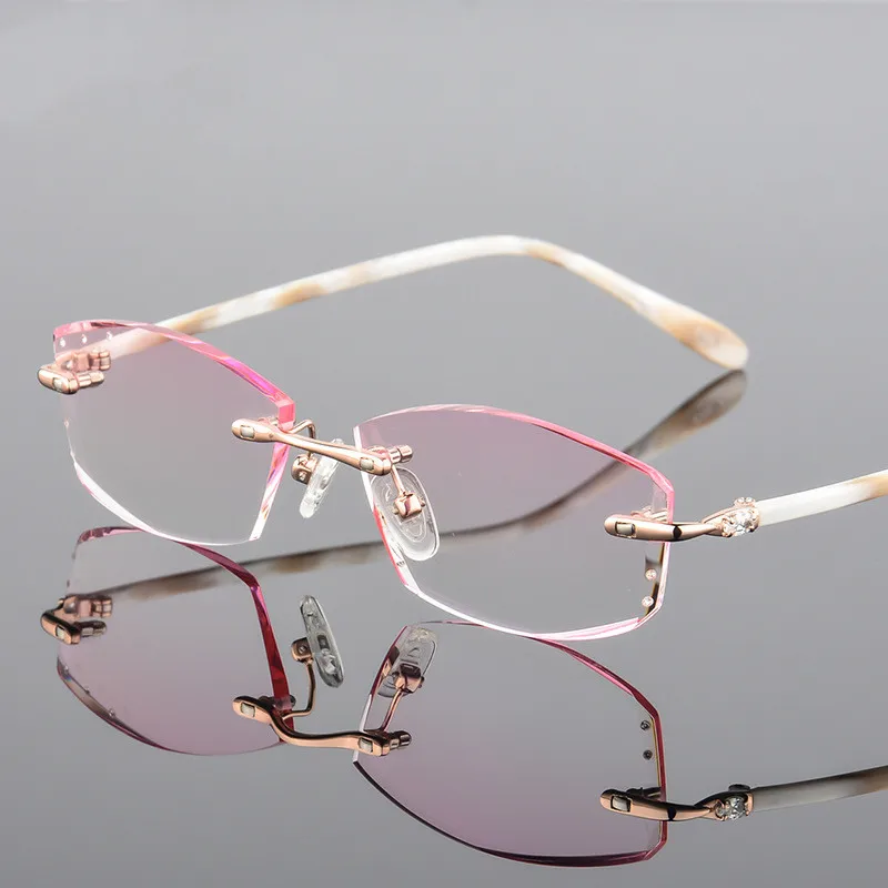 0~+/-4.50 Prescription glasses Women Rimless Eyeglasses Customized myopia hyperopia glasses Progressive Optical glasses 75052
0~+/-4.50 Prescription glasses Women Rimless Eyeglasses Customized myopia hyperopia glasses Progressive Optical glasses 75052