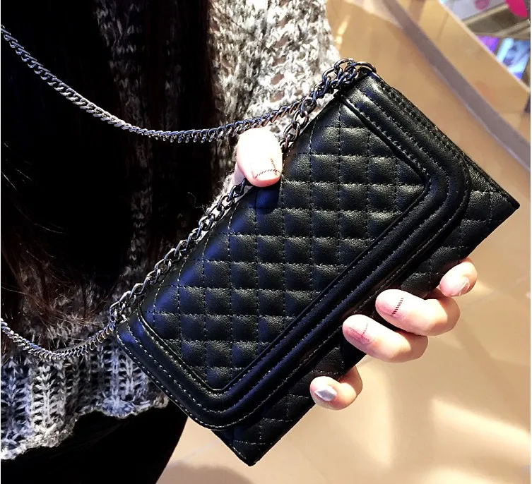 Metal Chain Wallet Style Fashion Grid Skin Flip Leather Case For iphone7 8Plus 11 Pro MAX Mirror Cover Bag X XS MAX XR mirror
Metal Chain Wallet Style Fashion Grid Skin Flip Leather Case For iphone7 8Plus 11 Pro MAX Mirror Cover Bag X XS MAX XR mirror