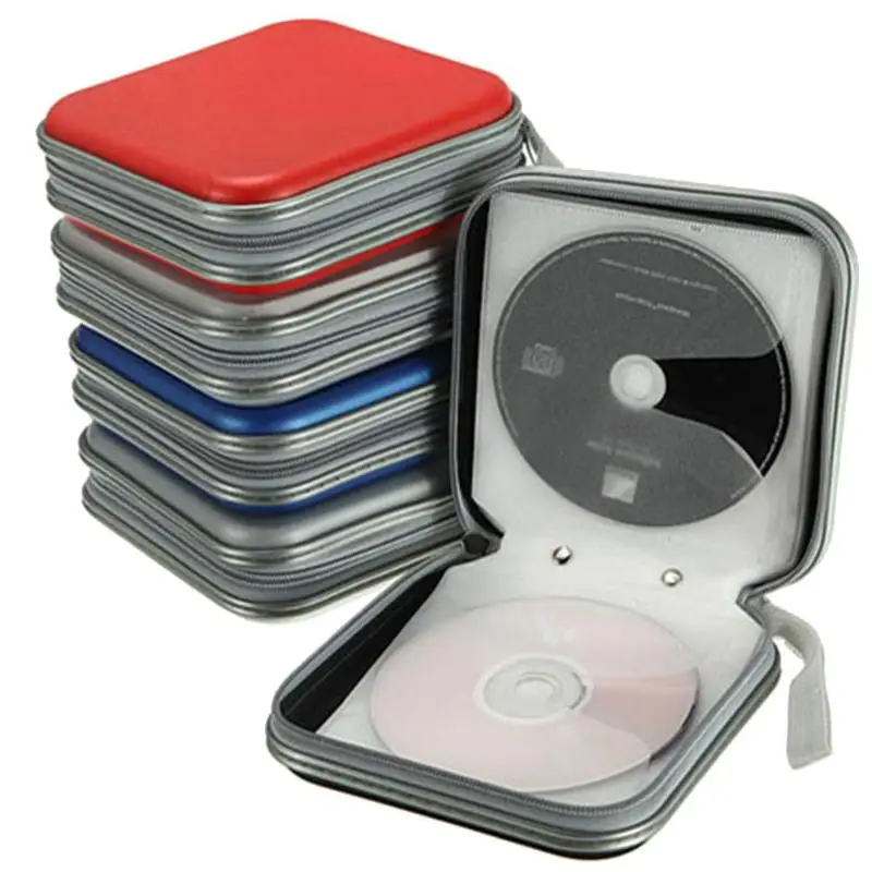 Портативный кошелек для дисков CD DVD 40 шт. органайзер футляр чехол держатель