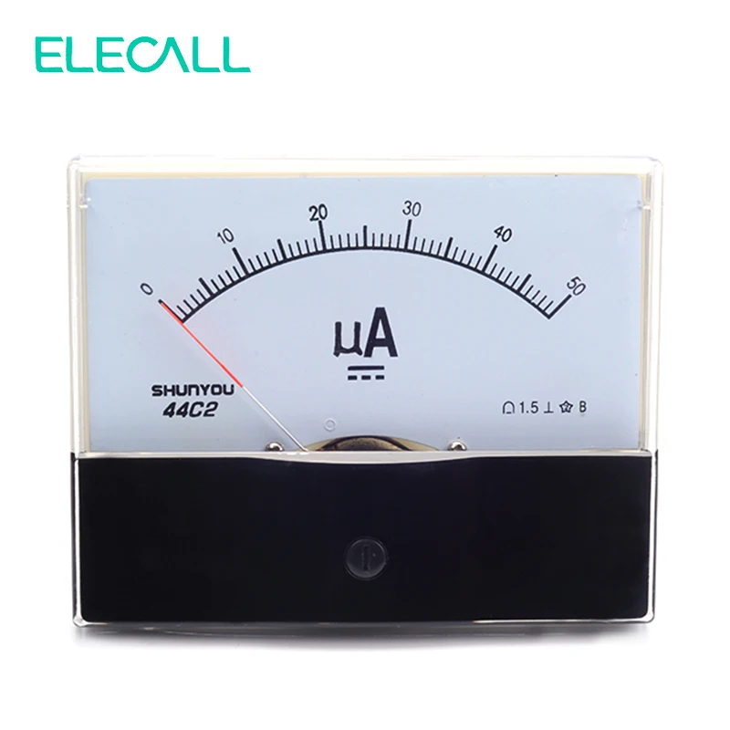 Амперметр ELECALL 44C2 50 мкА, аналоговый измеритель тока, механический заголовок постоянного тока, амперметр
Амперметр ELECALL 44C2 50 мкА, аналоговый измеритель тока, механический заголовок постоянного тока, амперметр