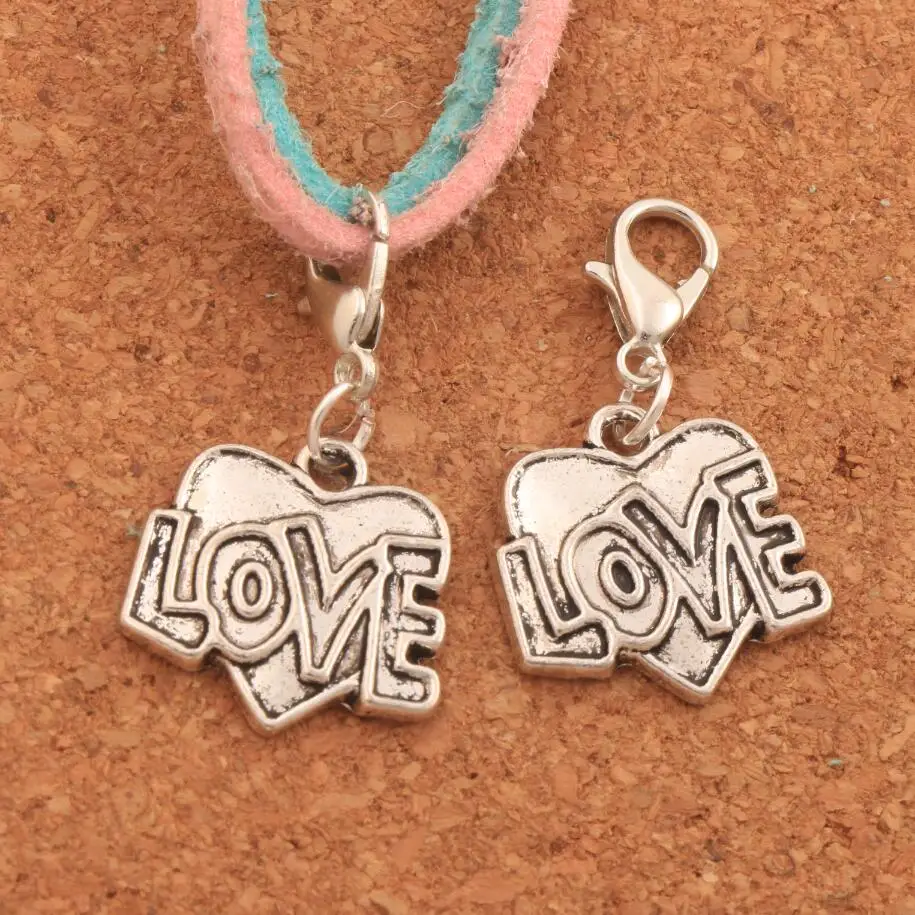 18PCS Love Letter Heart Lobster Claw Clasp Charm Beads 17.5x31.1mm Jewelry DIY C931 LZ
18PCS Love Letter Heart Lobster Claw Clasp Charm Beads 17.5x31.1mm Jewelry DIY C931 LZ