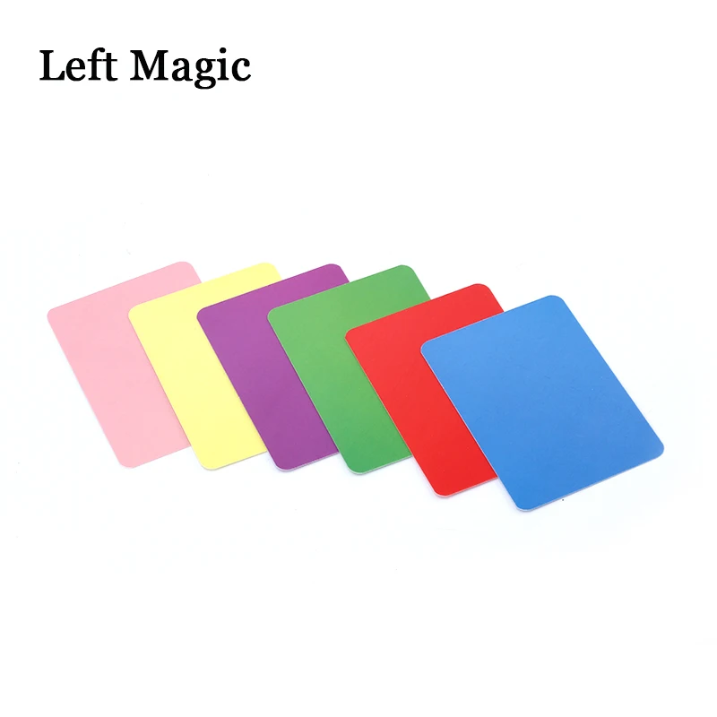 Rainbow Cards(1set=6pcs) Magic Tricks Close Up Stage Magic Props Illusion Accessary Magician Magie Gimmick Six Colors
Rainbow Cards(1set=6pcs) Magic Tricks Close Up Stage Magic Props Illusion Accessary Magician Magie Gimmick Six Colors