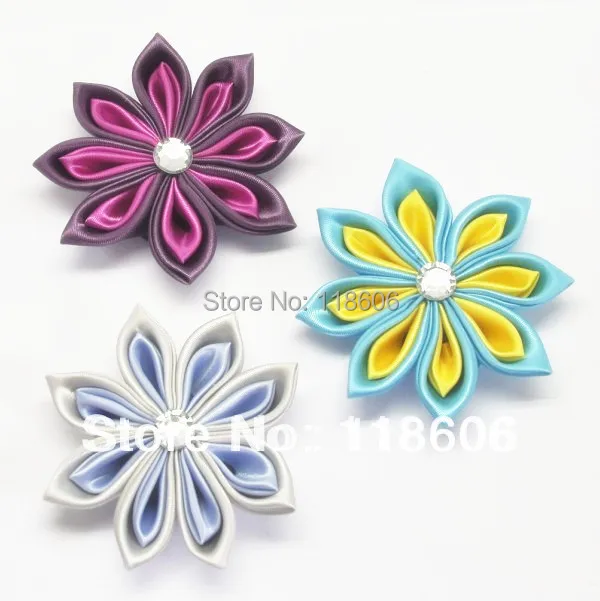 Hot Sale 50pcs/lot Handmade Polyester Satin Ribbon Kanzashi Hair Flower WTHOUT CLIP Free Shipping
Hot Sale 50pcs/lot Handmade Polyester Satin Ribbon Kanzashi Hair Flower WTHOUT CLIP Free Shipping