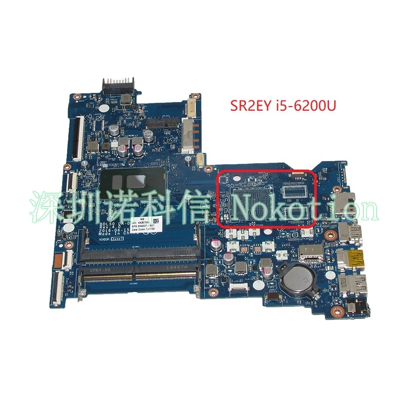Материнская плата NOKOTION BDL50 LA-D704P 854937-601 854937-001 для ноутбука HP 15-AY SR2EY, материнская плата, полностью протестированная
Материнская плата NOKOTION BDL50 LA-D704P 854937-601 854937-001 для ноутбука HP 15-AY SR2EY, материнская плата, полностью протестированная