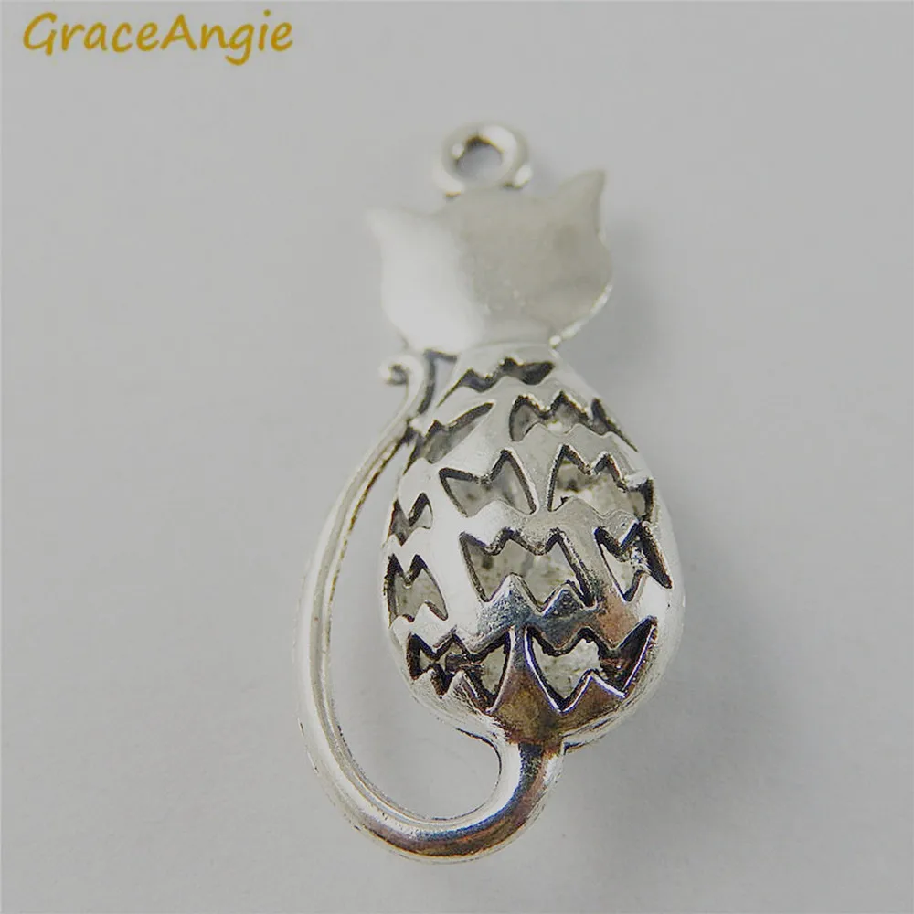 GraceAngie, 10 шт./упак., сплав, серебряный цвет, милый, полый Кот, ювелирное изделие, подвеска, подвески для маленькой девочки, лучший день рождения
GraceAngie, 10 шт./упак., сплав, серебряный цвет, милый, полый Кот, ювелирное изделие, подвеска, подвески для маленькой девочки, лучший день рождения