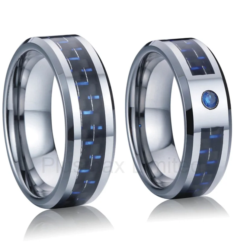 Professional and reliable online titanium jewelry company custom blue carbon fiber 8mm wedding band lover rings
Professional and reliable online titanium jewelry company custom blue carbon fiber 8mm wedding band lover rings