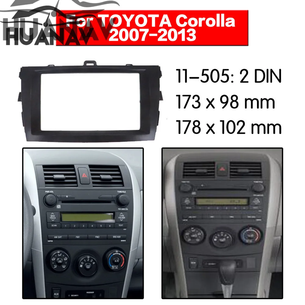 Комплект автомагнитол HUANAV Адаптер для установки стерео Toyota Corolla 2008 2010 2DIN|Камеры