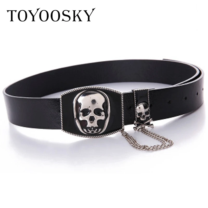Punk Women Men Belts Chains Hip-pop Street Style PU Wide for Jeans Skull Pin Buckle Belts High Quality Belts for Female TOYOOSKY
Punk Women Men Belts Chains Hip-pop Street Style PU Wide for Jeans Skull Pin Buckle Belts High Quality Belts for Female TOYOOSKY