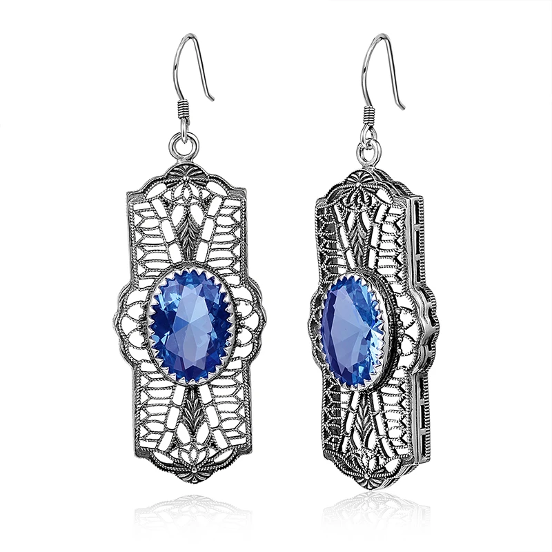 Vintage Bohemia Women Earrings 925 Sterling Silver Fine Jewelry Eardrops Lab Topaz Peridot Stone Lady Wedding Party Long Earring
Vintage Bohemia Women Earrings 925 Sterling Silver Fine Jewelry Eardrops Lab Topaz Peridot Stone Lady Wedding Party Long Earring