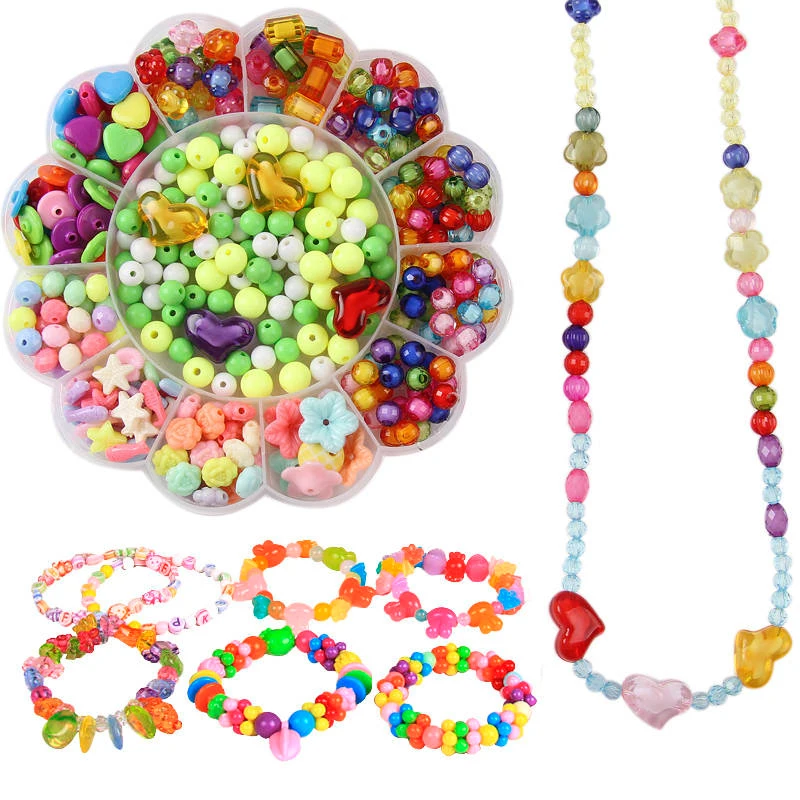 Diy Beads Toys for Children Handmade Necklaces Bracelets Jewelry Making Beads Kit Set hacer pulseras nina Girl Educational Toys
Diy Beads Toys for Children Handmade Necklaces Bracelets Jewelry Making Beads Kit Set hacer pulseras nina Girl Educational Toys