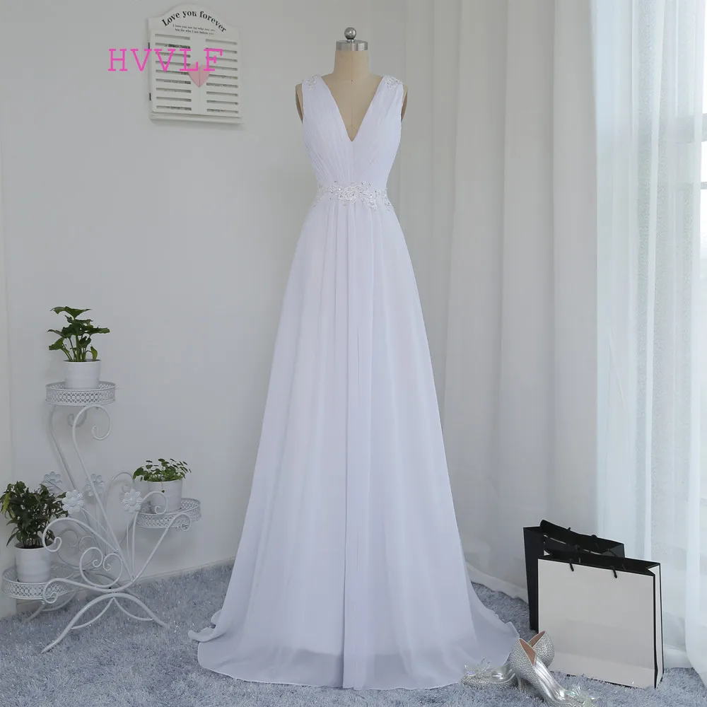 Real Photo Beach Wedding Dresses A-line V-neck Chiffon Appliques Boho Wedding Gown Bridal Dress Vestido De Noiva
Real Photo Beach Wedding Dresses A-line V-neck Chiffon Appliques Boho Wedding Gown Bridal Dress Vestido De Noiva