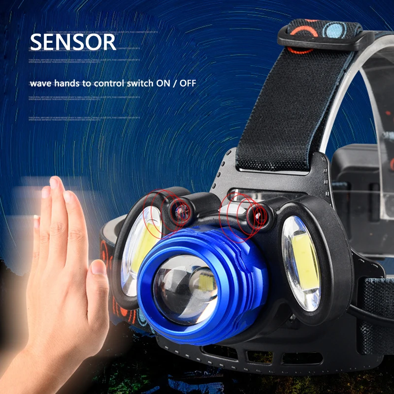 Z20Litwod XM-L T6 COB Zoom IR Sensor LED Head Lamp flashlight torch Powerful headlamp 6000 Lumen By 18650 Battery
Z20Litwod XM-L T6 COB Zoom IR Sensor LED Head Lamp flashlight torch Powerful headlamp 6000 Lumen By 18650 Battery