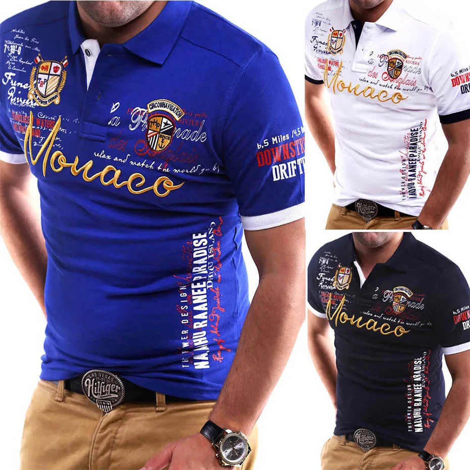 Zogaa новые Брендовые мужские рубашки Slim Fit с коротким рукавом Футболка цветные