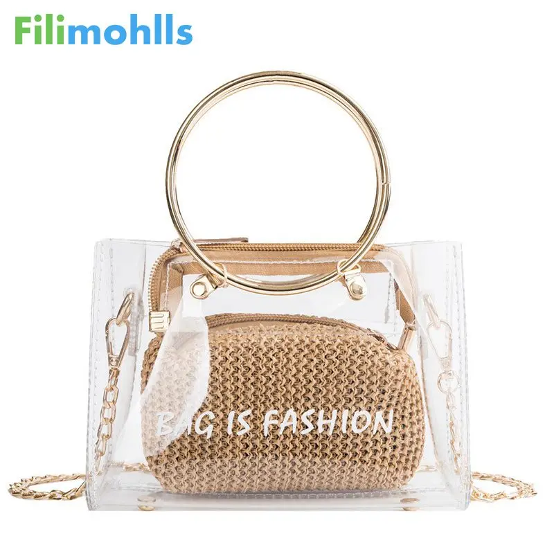 Mini Transparent Bag For Women Handbag Round Ring 2022 Straw Beach Bags Crossbody Ladies Chain Shoulder Bags S1892
Mini Transparent Bag For Women Handbag Round Ring 2022 Straw Beach Bags Crossbody Ladies Chain Shoulder Bags S1892