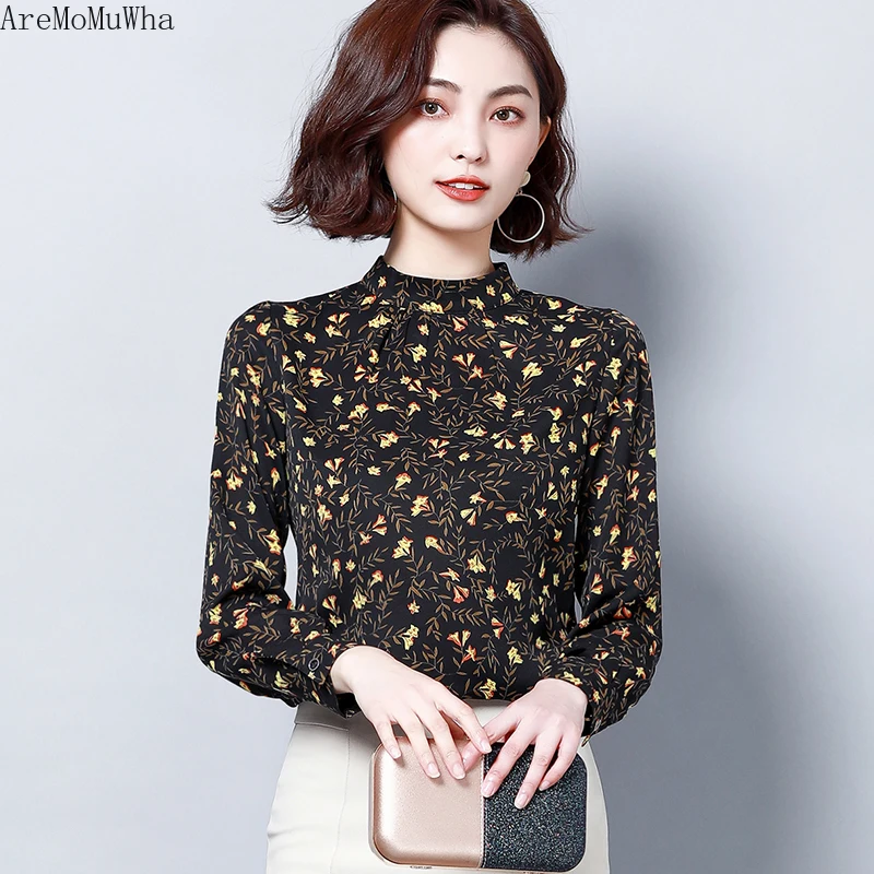 AreMoMuWha 2019 New Korean Long-sleeved Printed Chiffon Shirt Female Wild Thin Small Shirt Large Size Collar Collar Shirt MH255
AreMoMuWha 2019 New Korean Long-sleeved Printed Chiffon Shirt Female Wild Thin Small Shirt Large Size Collar Collar Shirt MH255