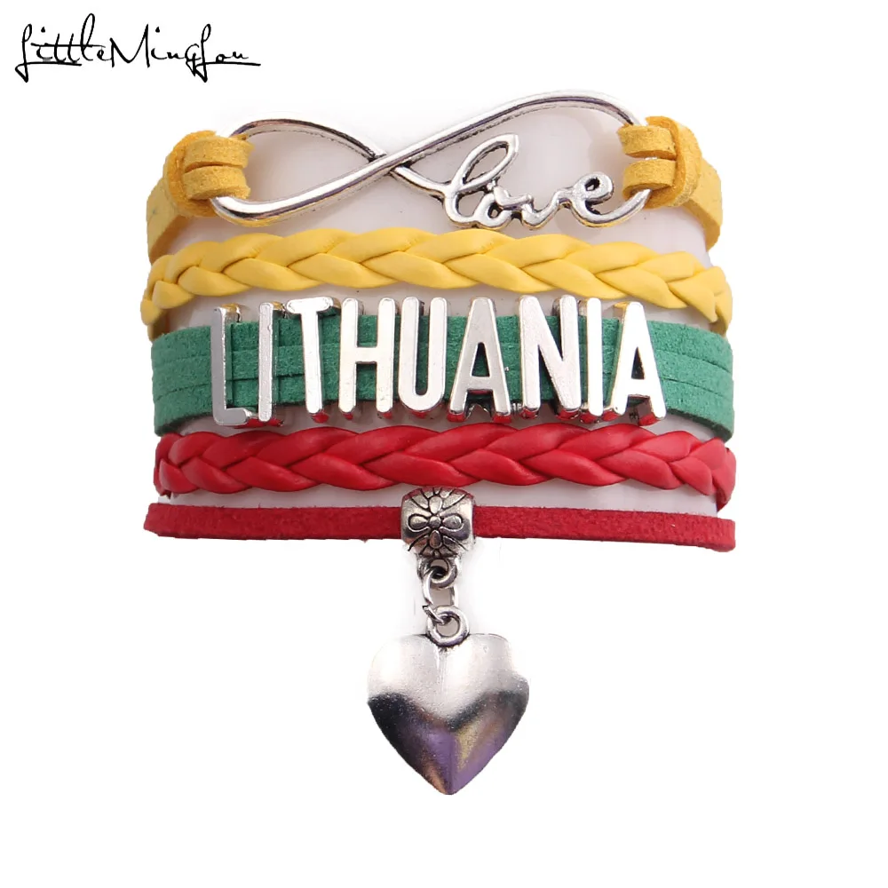 Little MingLou Infinity Love Country Lithuania Bracelet Heart Charm Leather Wrap Men Bracelets & Bangles For Women Jewelry
Little MingLou Infinity Love Country Lithuania Bracelet Heart Charm Leather Wrap Men Bracelets & Bangles For Women Jewelry