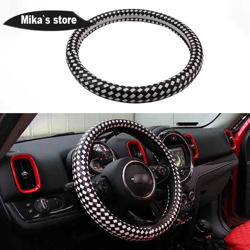 For MINI COOPER F60 F56 R60 R56 Clubman Paceman Car Steering-wheel Cover 38CM Car-styling Sport Auto Steering Wheel Covers Case
For MINI COOPER F60 F56 R60 R56 Clubman Paceman Car Steering-wheel Cover 38CM Car-styling Sport Auto Steering Wheel Covers Case