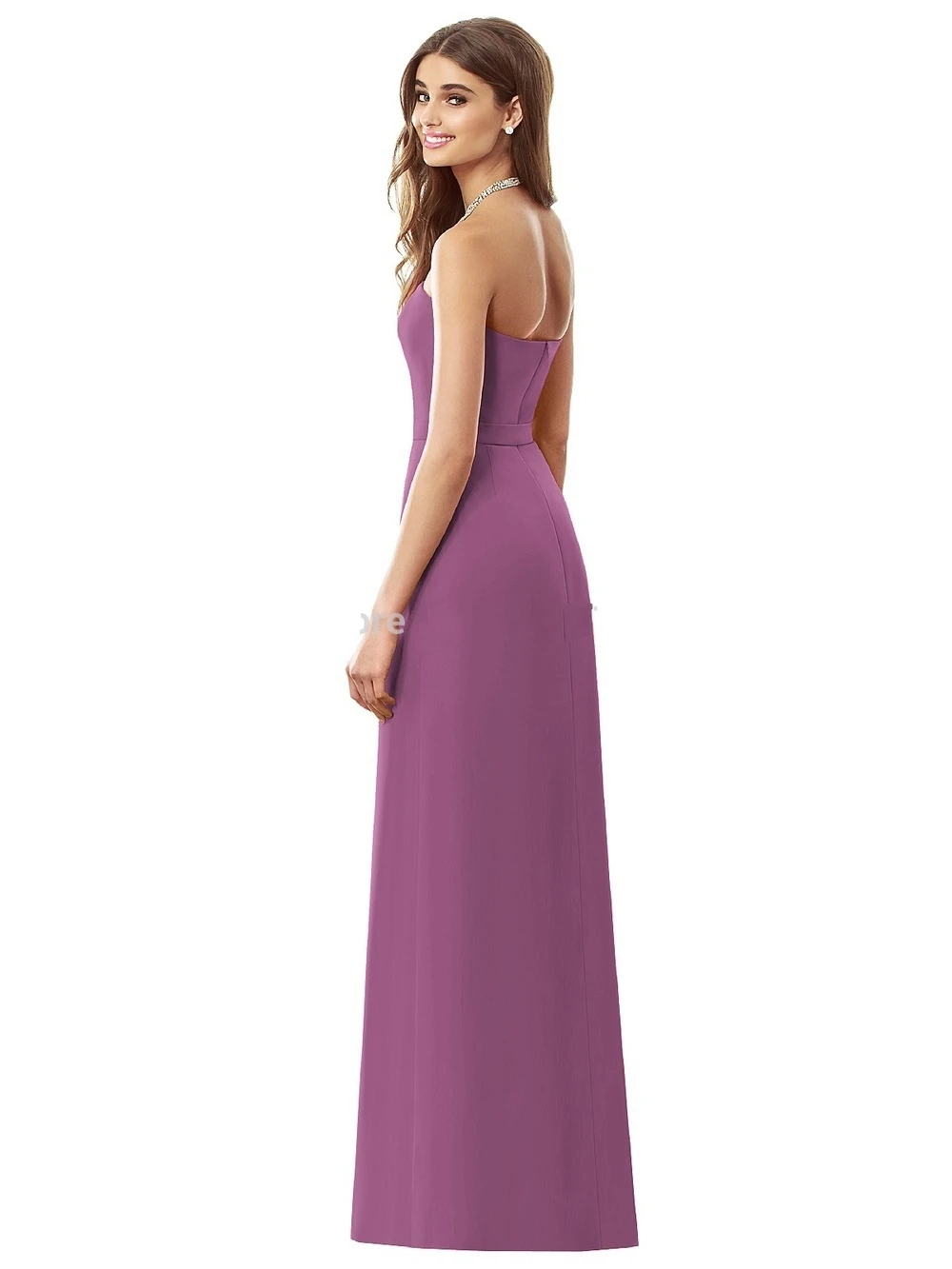 2017 Elegant New Full Length A-Line Purple Bridesmaid Dresses Strapless Waist Pleated Zipper Back Bridesmaid Prom Gowns WE015
2017 Elegant New Full Length A-Line Purple Bridesmaid Dresses Strapless Waist Pleated Zipper Back Bridesmaid Prom Gowns WE015