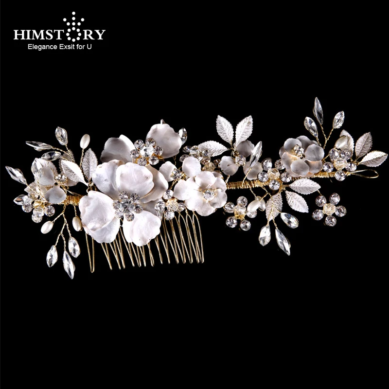 Himstory Handmade Floral Wedding Haircomb Bridal Crystal Vine Headpiece Hair Accessory
Himstory Handmade Floral Wedding Haircomb Bridal Crystal Vine Headpiece Hair Accessory